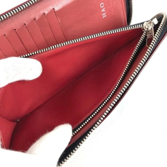 LOUIS VUITTON Damier Graphite Zippy Wallet Zip Around Wallet Black/Red - Picture 11 of 16